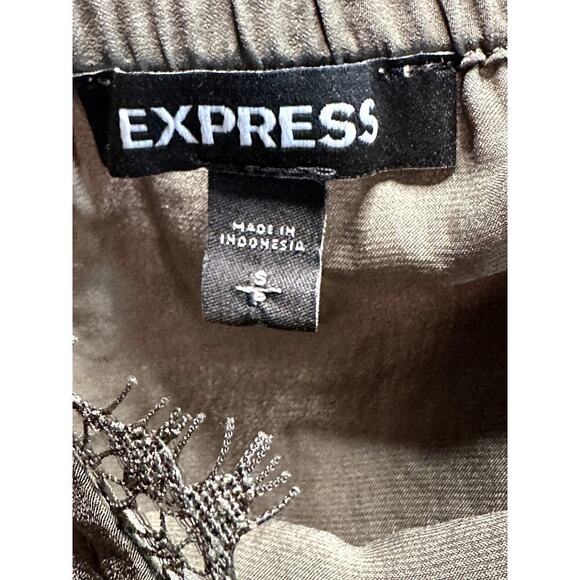 Express Black White Olive Camisole Lace Trim Cami Sleeveless Tank Top S Set of 3 - Picture 3 of 8